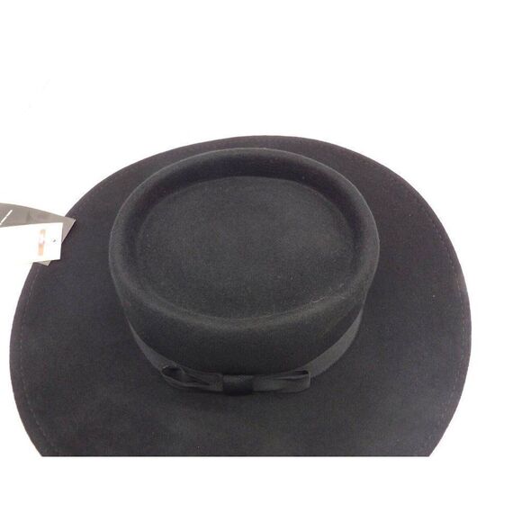 $98.00 Nine West  Wool Felt Telescope Floppy Hat, Black main image 6